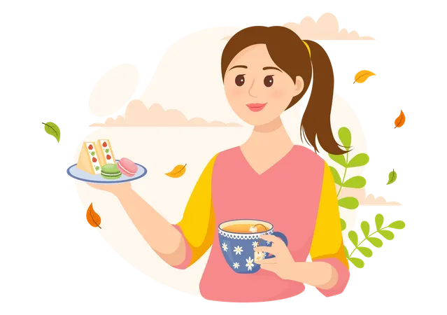 Tea Time  Illustration