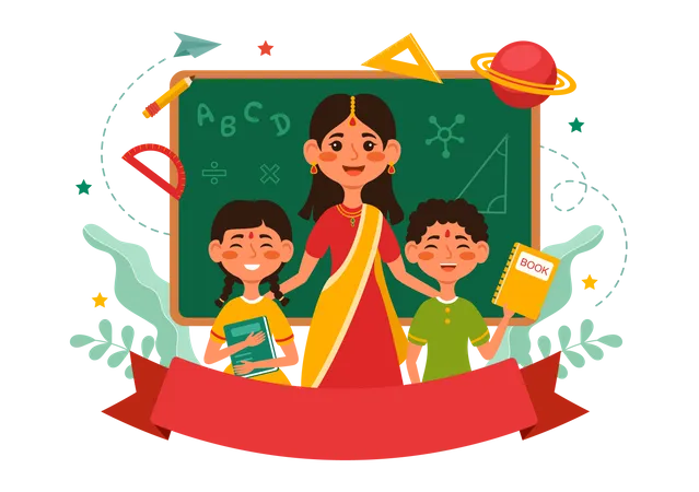 Teacher Day in India  Illustration