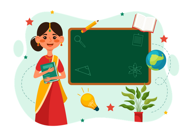 Teacher Day in India  Illustration