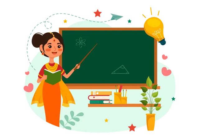 Teacher Day in India  Illustration