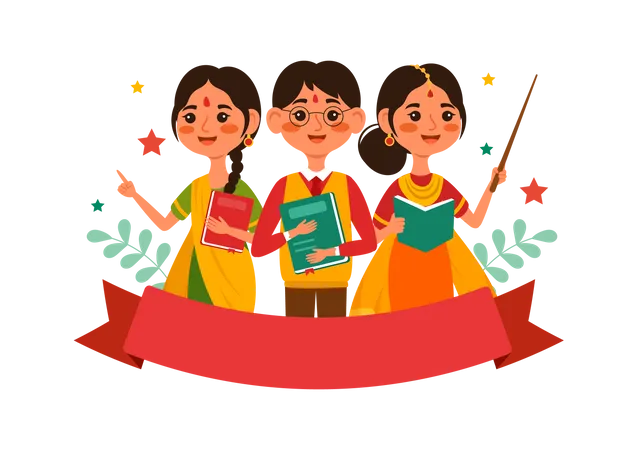 Teacher Day in India  Illustration