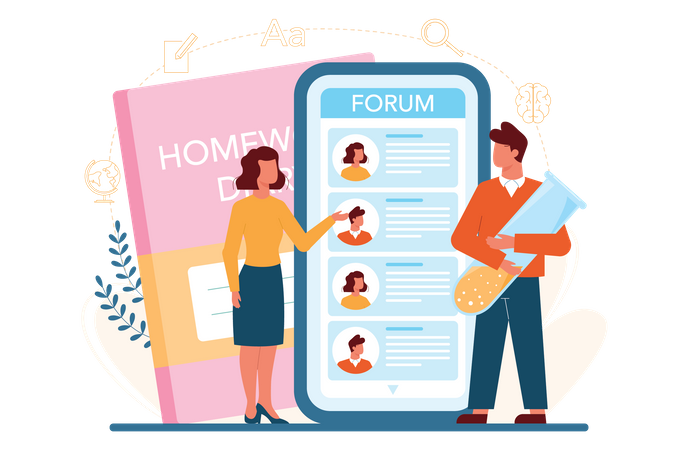 Teacher forum  Illustration