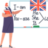 illustration english teacher