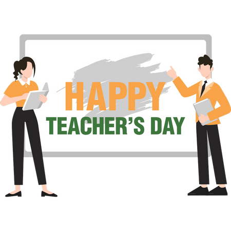 Teachers are giving their lectures  Illustration