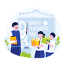 illustrations of teachers day celebration
