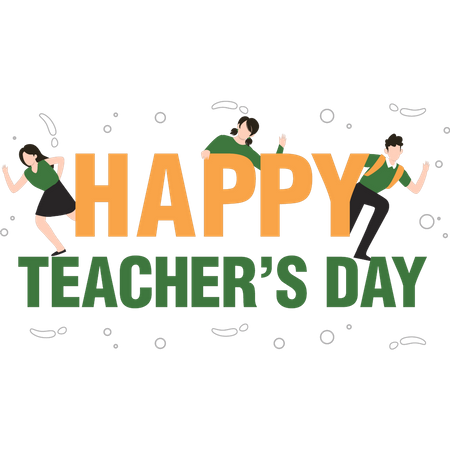 Teachers day's Celebration  Illustration