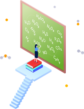 Teaching chemistry  Illustration