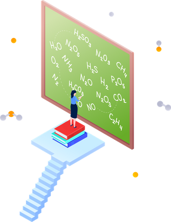 Teaching chemistry  Illustration