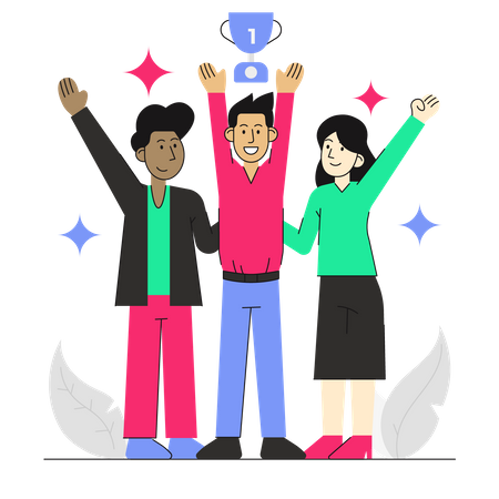 Team Achievement  Illustration