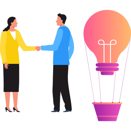 Das Team beschäftigt sich  Illustration
