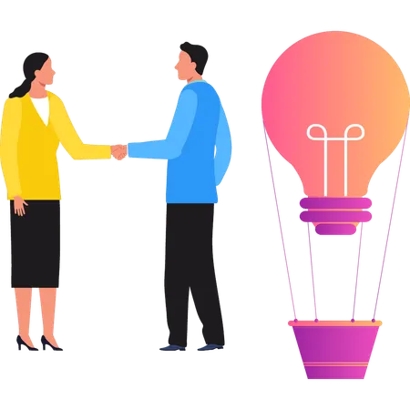 Das Team beschäftigt sich  Illustration