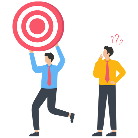 Team big target vs individual small target  Illustration