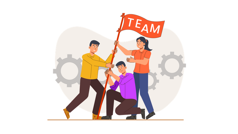 Team Building  Illustration