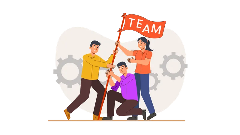 Team Building  Illustration
