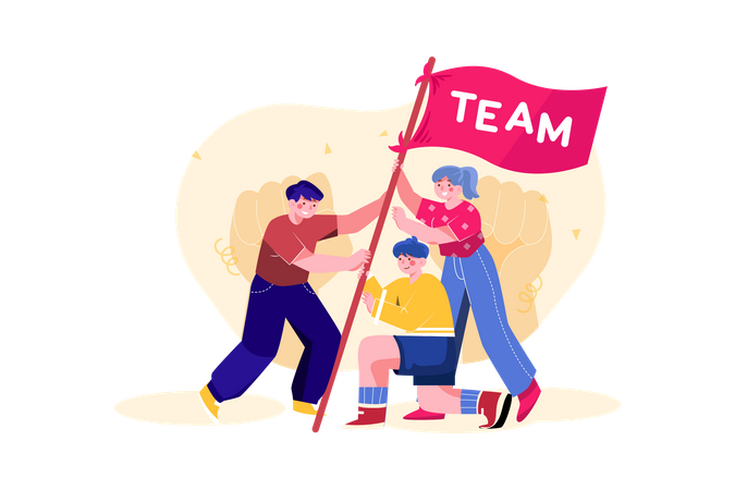 Team Building  Illustration