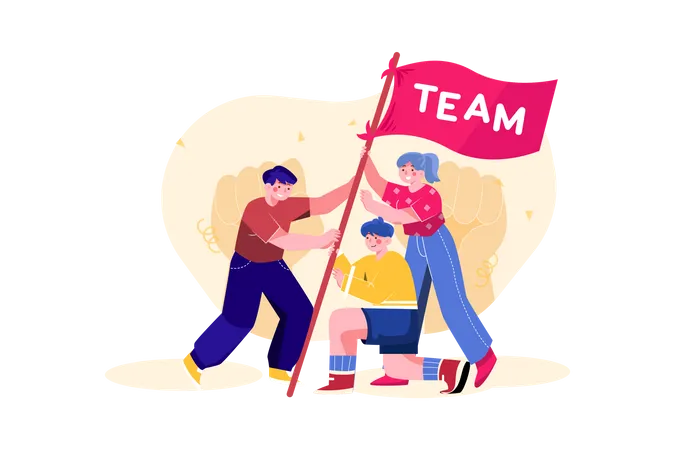 Team Building  Illustration