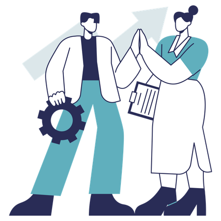 Team Collaboration  Illustration