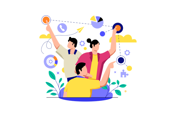 Team Connection  イラスト