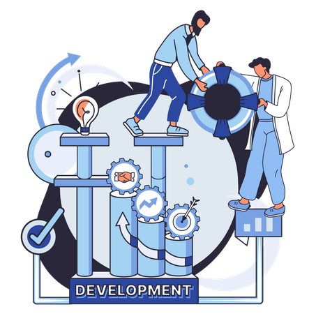 Team development  Illustration