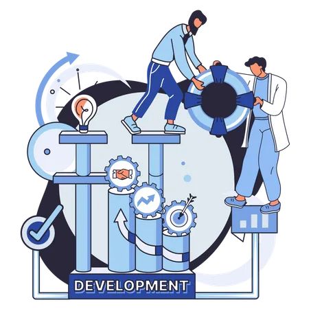 Team development  Illustration