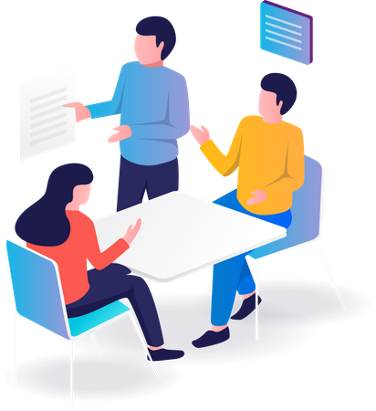 Team discussion Illustration