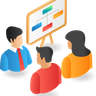 team discussion about organizational structure illustration svg