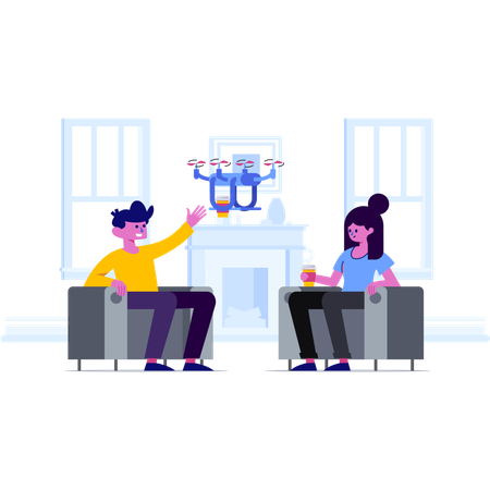 Team engaged in a conversation  Illustration