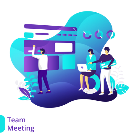 Team Meeting Illustration