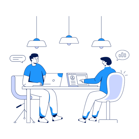 Team meeting Illustration