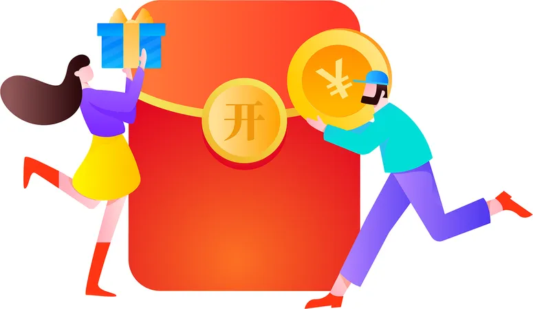 Team members receive salary at end of month  Illustration