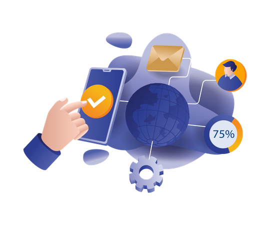 Team network  Illustration