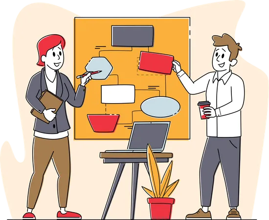 Team Project Development Teamwork Process  Illustration