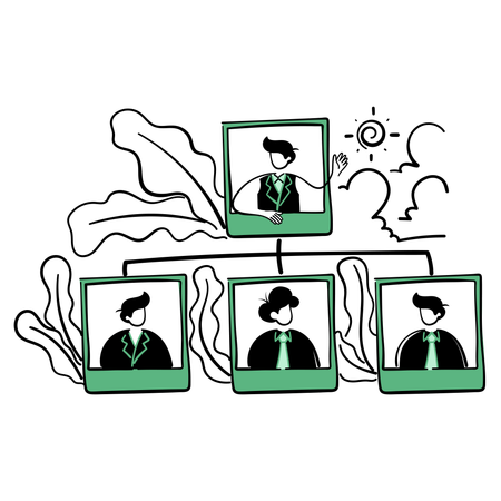 Team structure  イラスト