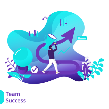 Team Success  Illustration