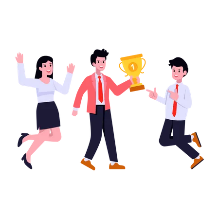 Team Success  Illustration