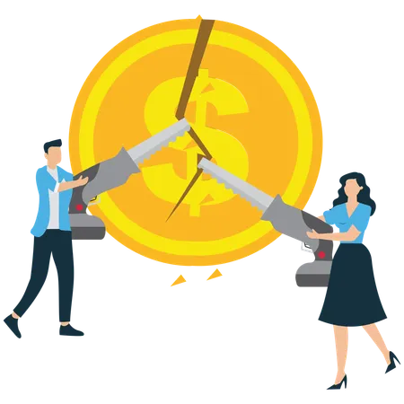 Team Unlocking Financial Opportunity  Illustration