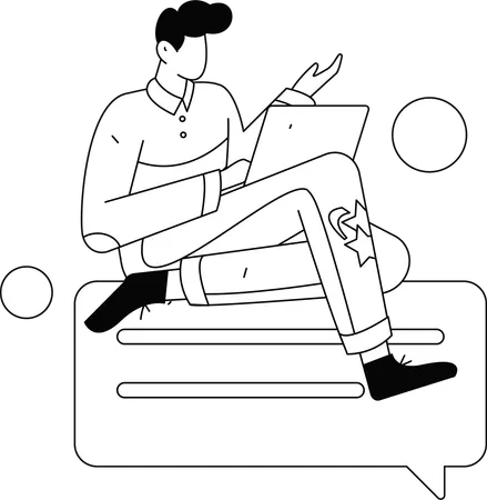 Team working on project planning  Illustration