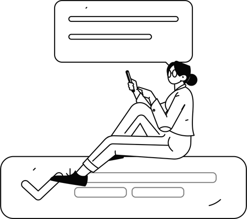 ウェブサイトのデザインに取り組んでいるチーム  イラスト