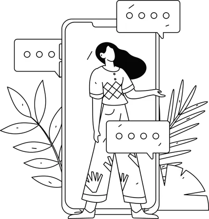 ウェブサイトのデザインに取り組んでいるチーム  イラスト