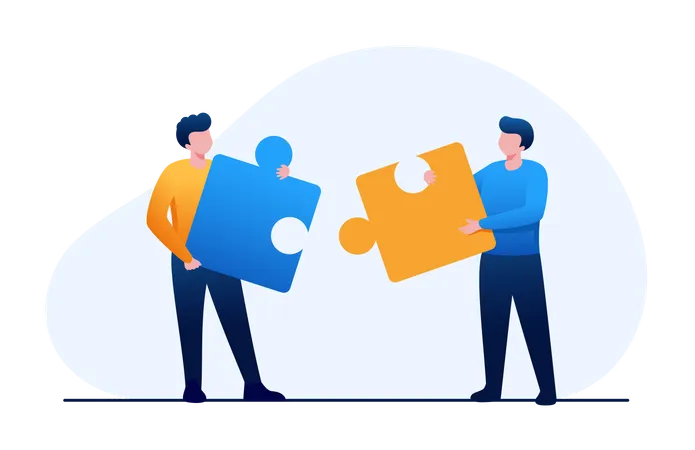 Team Working Together  Illustration