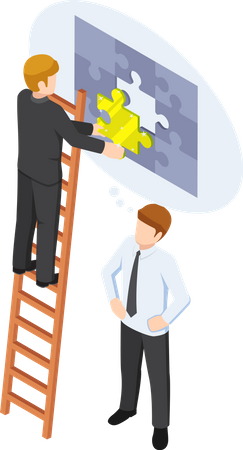 Teamwork and business solution Illustration