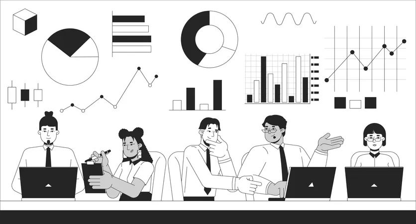 Teamwork data analytics  Illustration