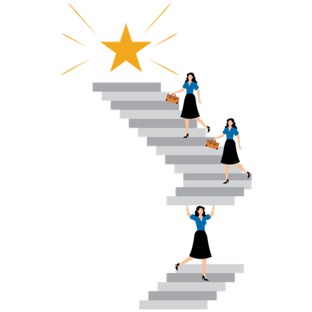 Teamwork to solve problem  Illustration