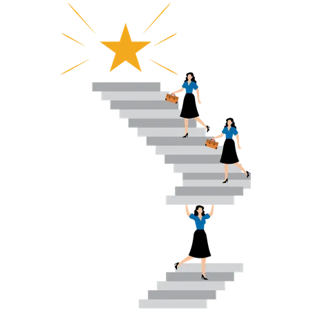 Teamwork to solve problem  Illustration