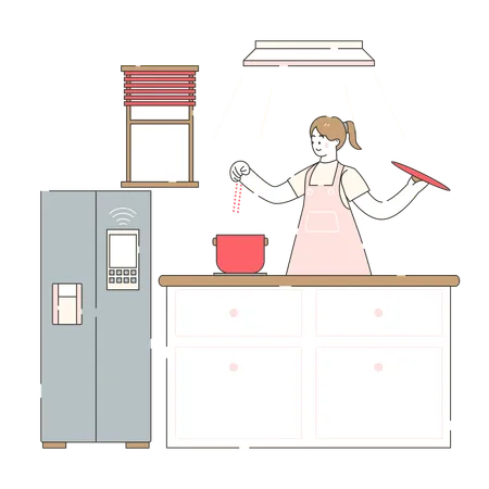 Tech-Savvy Cooking Tips  Illustration