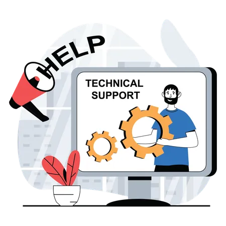 Tech support  Illustration