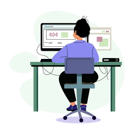 Technical Issues solved by coder  Illustration