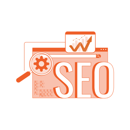 Technical seo marketing  Illustration