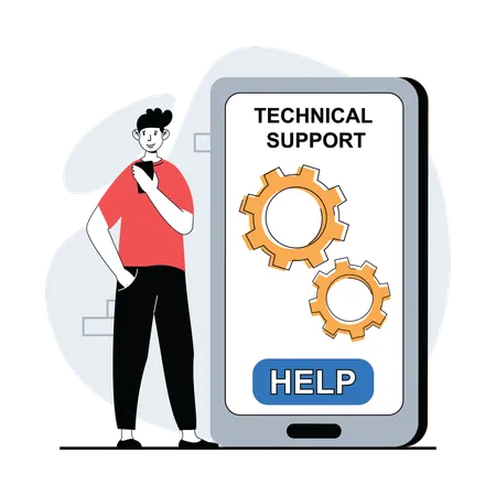 Technical Support  Illustration