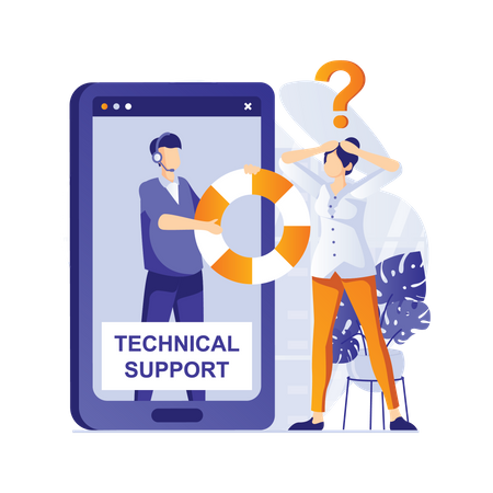 Technical support Illustration